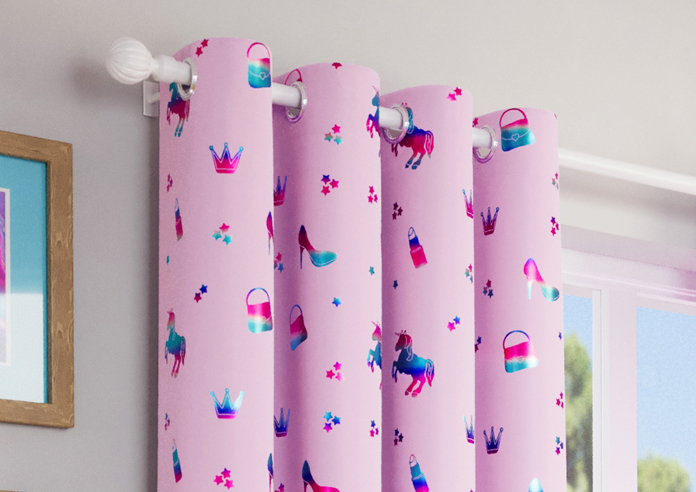 Charm Eyelet, Pink - Ready Made Curtains - Image 9